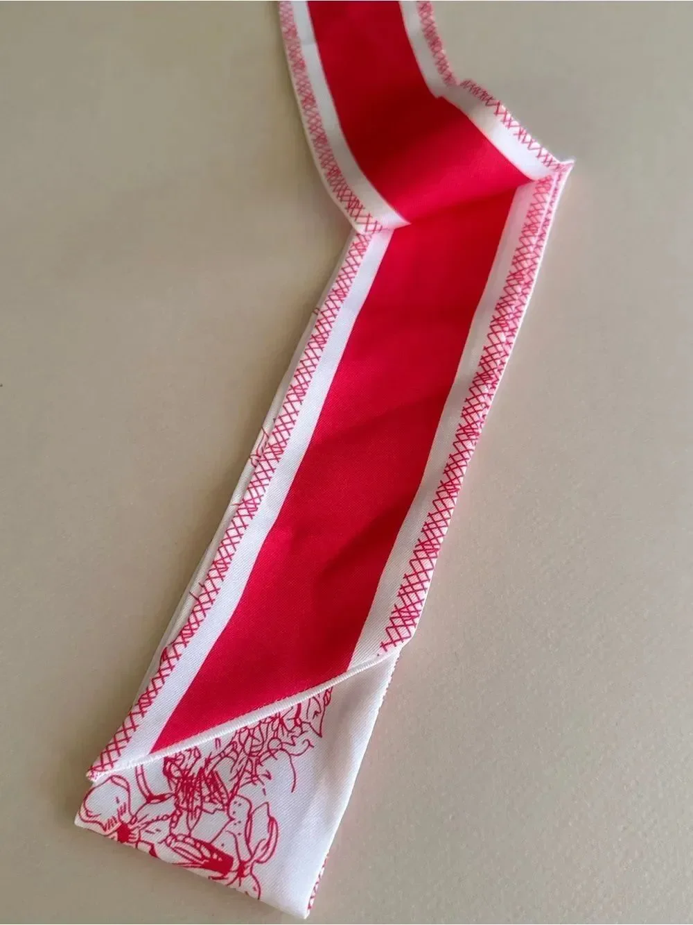 Red Floral Scarf M1590